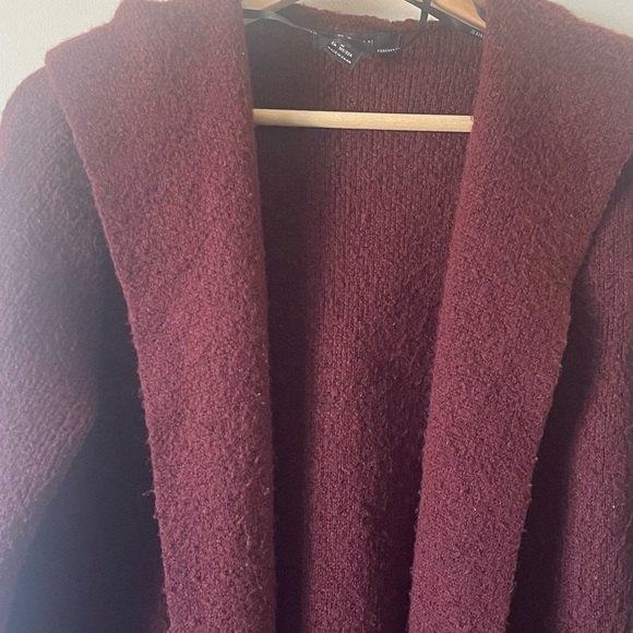 Forever 21 Deep Red Hooded Cardigan - Picture 10 of 14